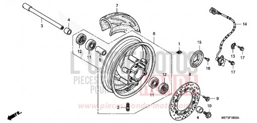 CARROSSERIE DE CHASSIS FJS400D9 de 2009
